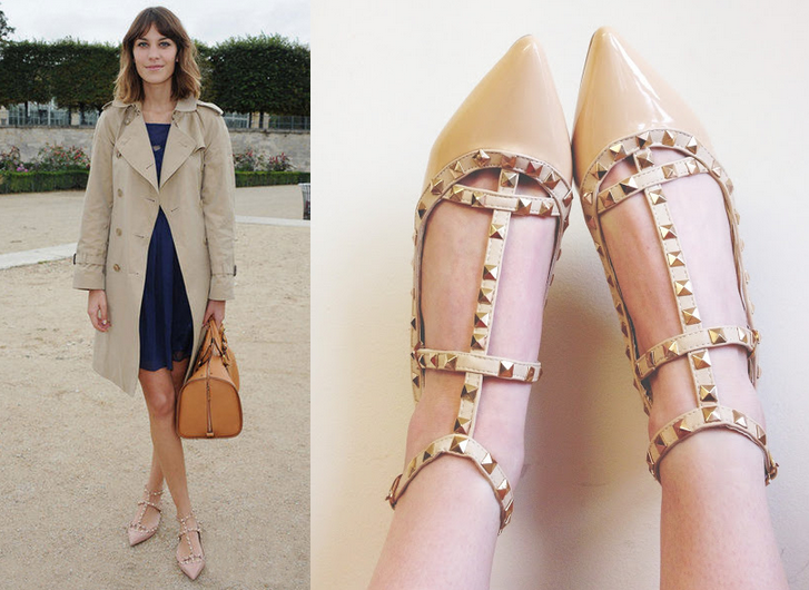 Get Valentino's studded flats for less 